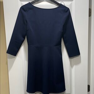 Zara Elegant Navy Long Sleeve Dress
